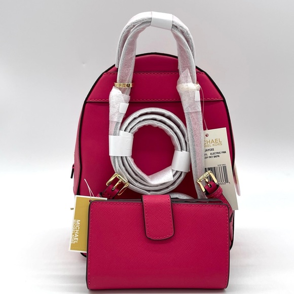 Michael Kors Jaycee Xsmall Convertible Zip Pocket Backpack & Bifold Wallet - Picture 4 of 11